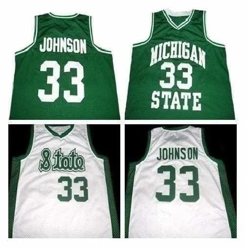 Magic Johnson MSU Basketball Jersey