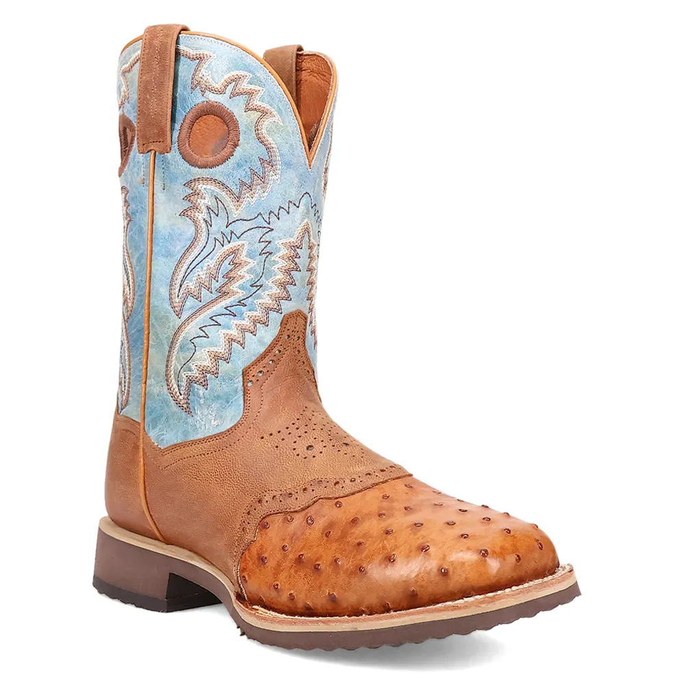 Martel Ostrich Square Toe Cowboy Boots