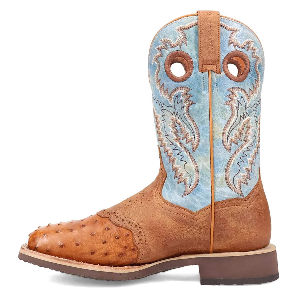 Martel Ostrich Square Toe Cowboy Boots