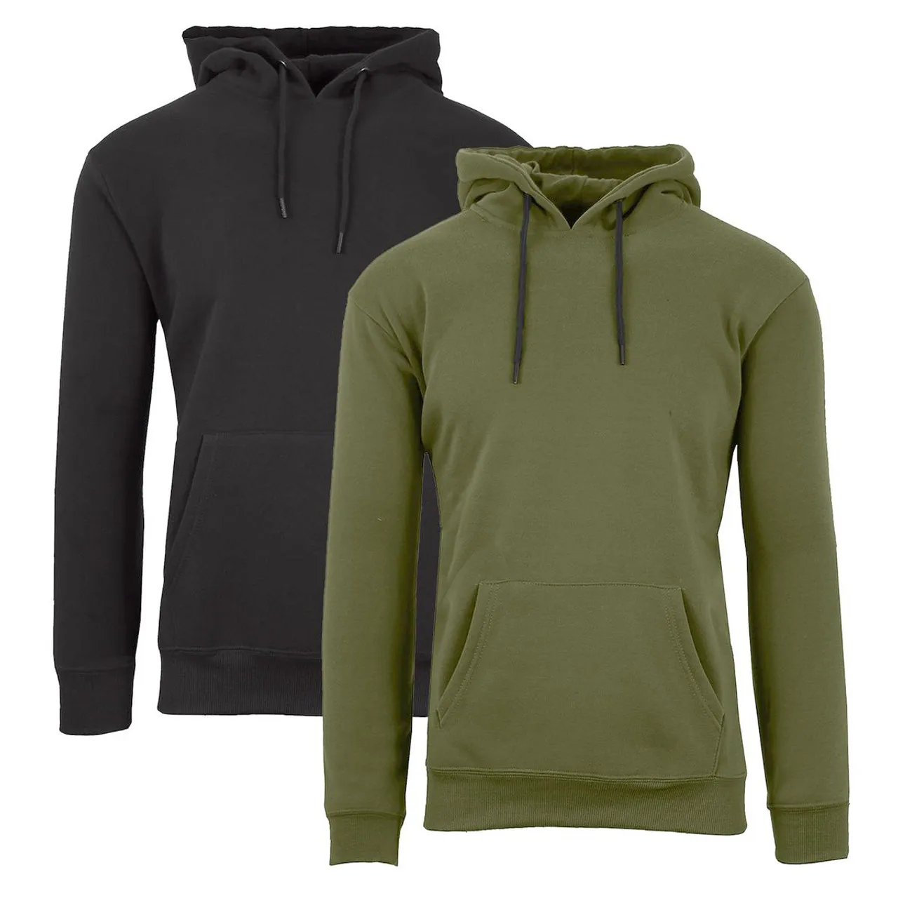 Men's Heavyweight Fleece Lined Pullover Hoodie  (2-Pack)