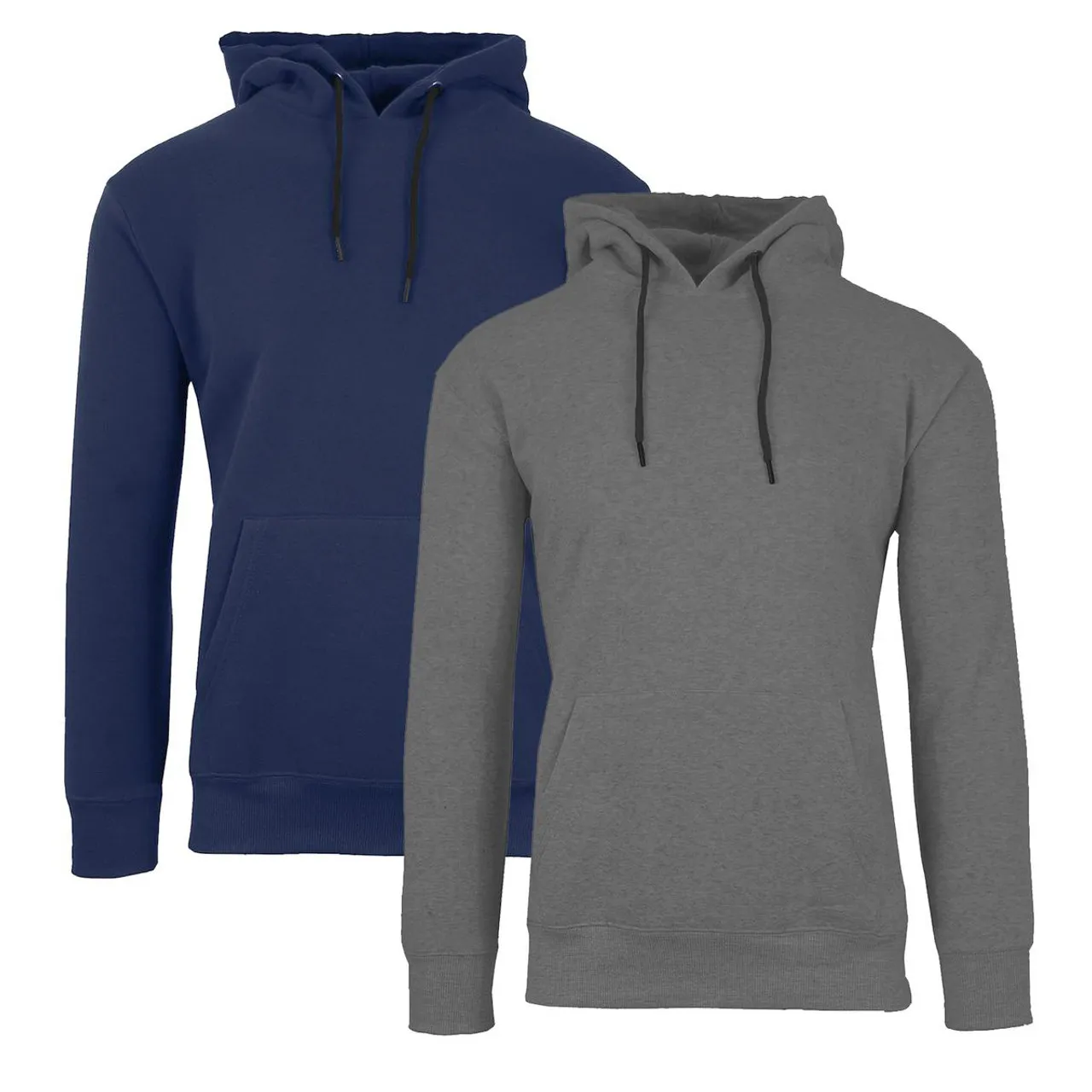 Men's Heavyweight Fleece Lined Pullover Hoodie  (2-Pack)