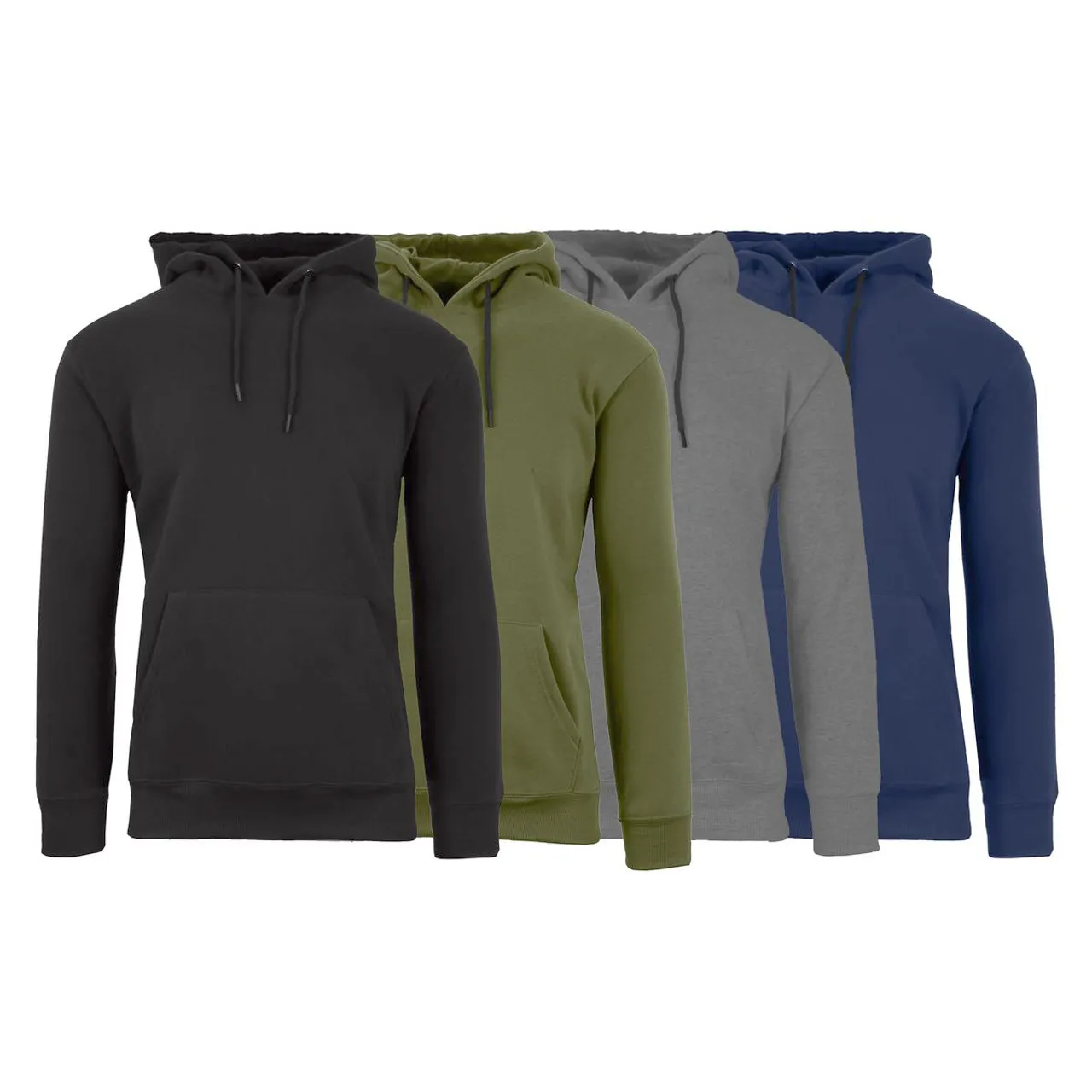 Men's Heavyweight Fleece Lined Pullover Hoodie  (2-Pack)