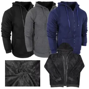 Men's Sherpa-Lined Full-Zip Hoodie (2-Pack)