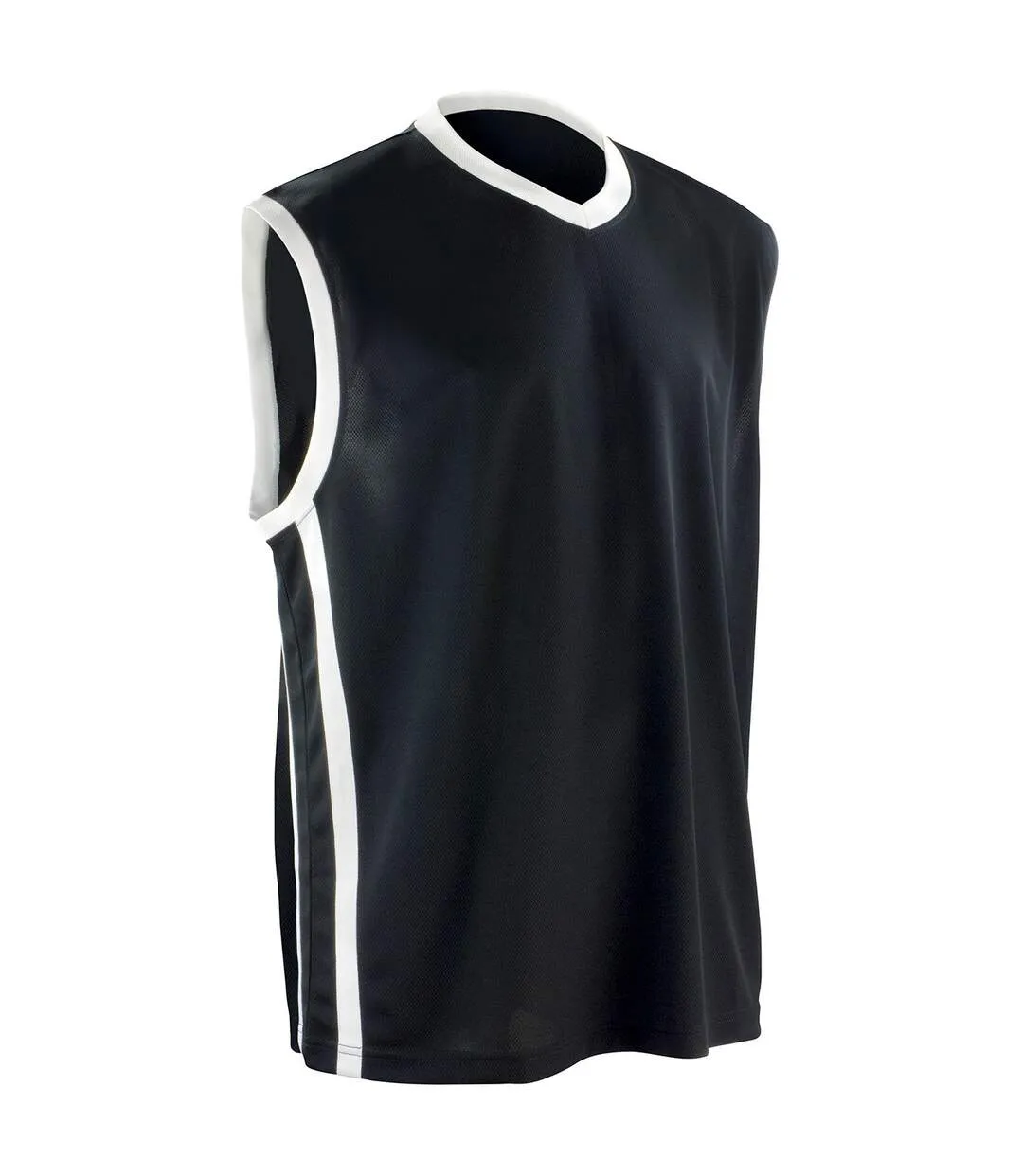 Mens basketball top black/white Spiro