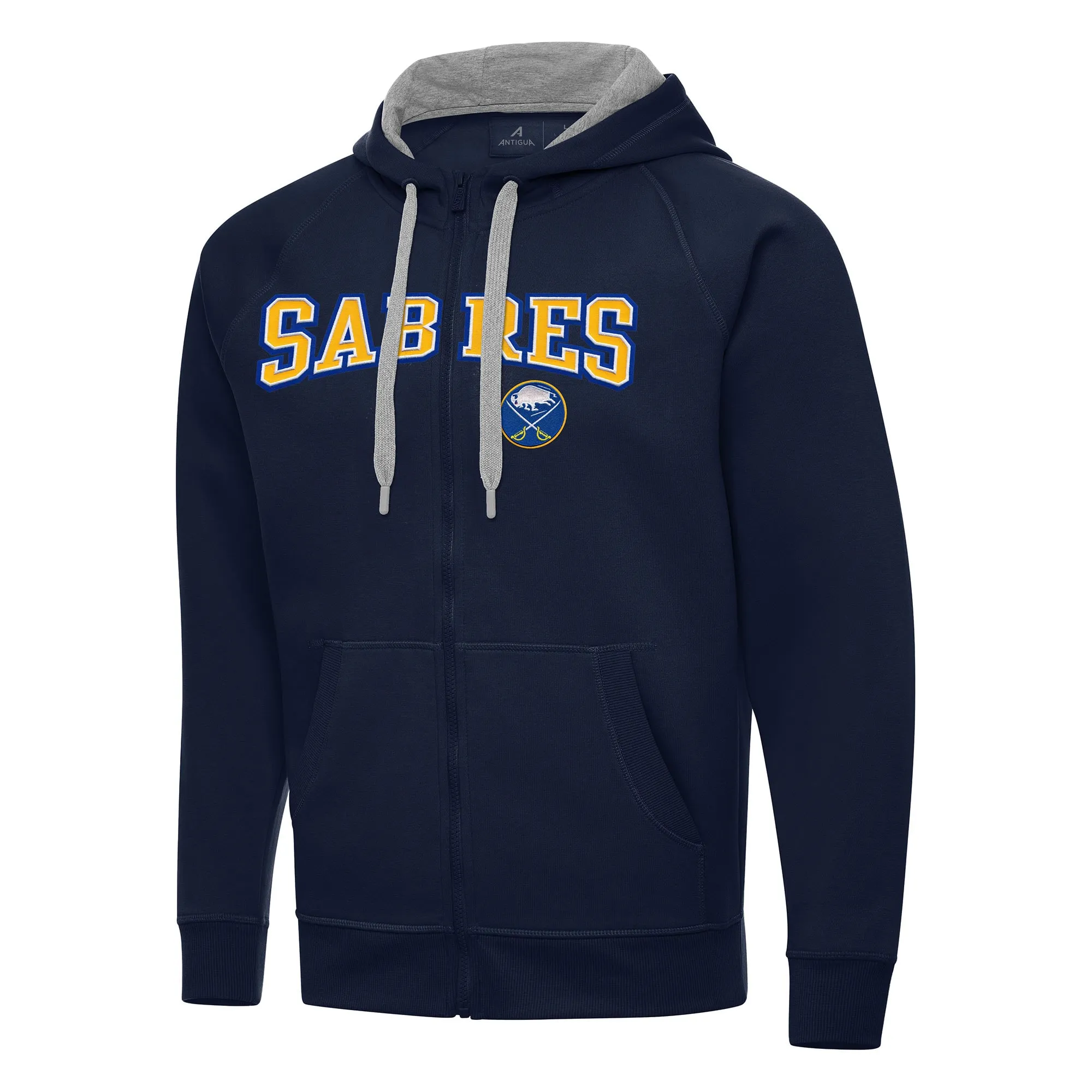 Men's Buffalo Sabres Antigua Navy Big & Tall Victory Full-Zip Hoodie