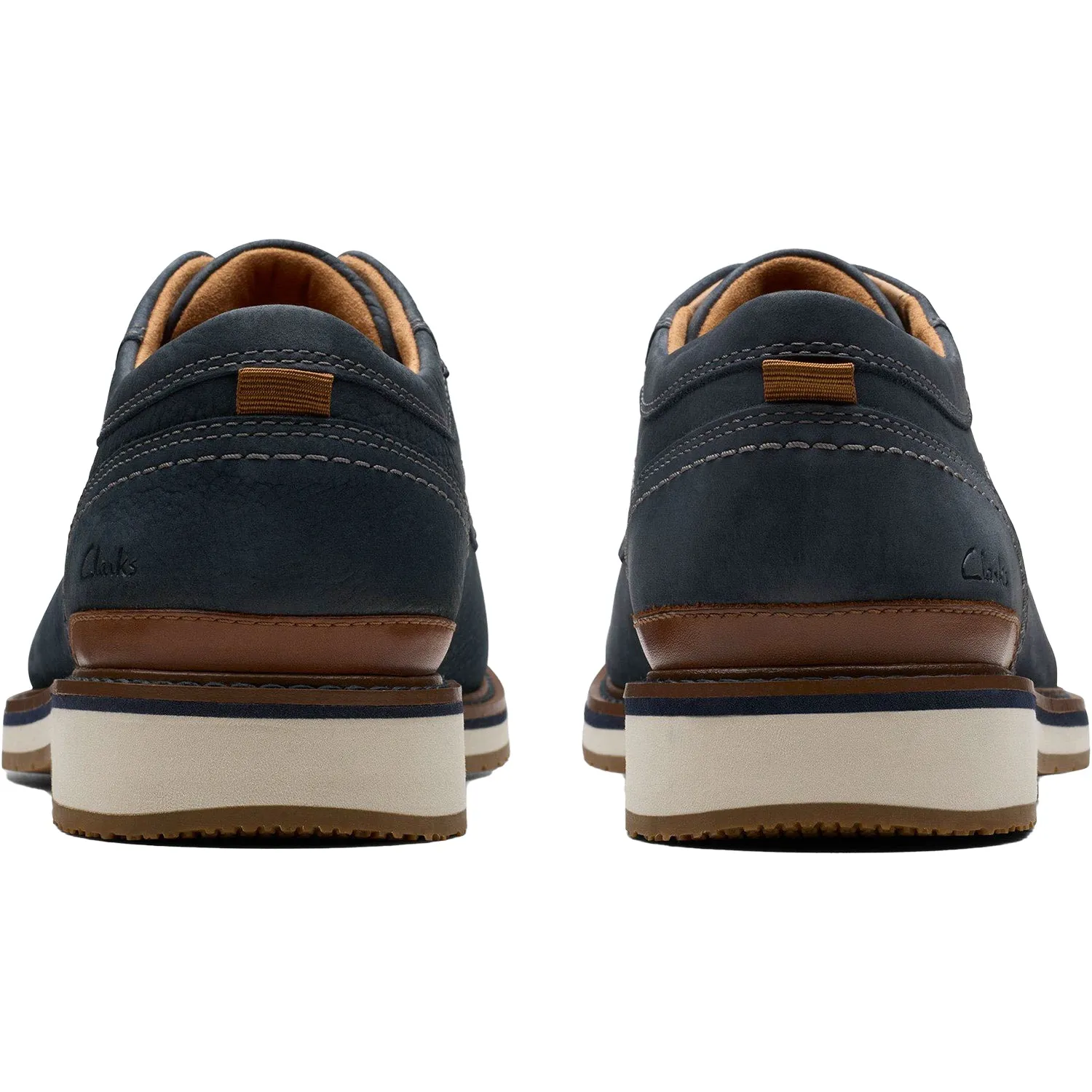 Men's Clarks Monahan Plain Navy Nubuck