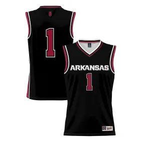 Men's GameDay Greats #1 Black Arkansas Razorbacks Lightweight Basketball Jersey