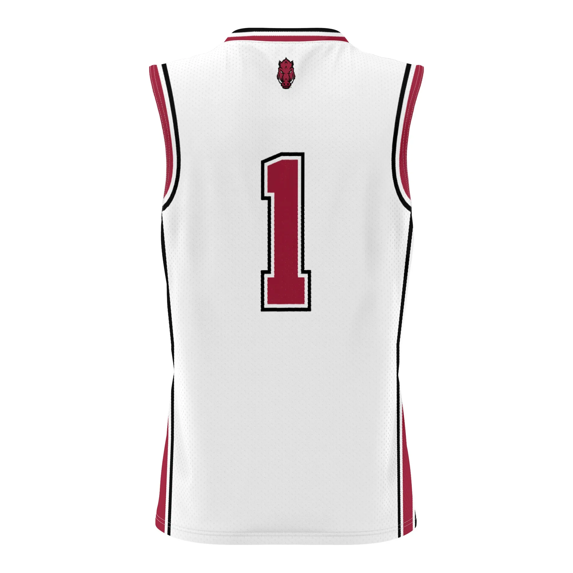 Men's GameDay Greats #1 White Arkansas Razorbacks Lightweight Basketball Jersey