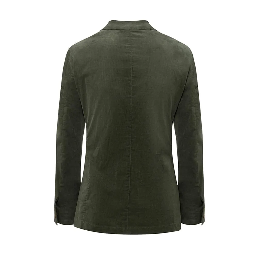 Men's Hackett, Stretch Cotton Cord Jacket in Green