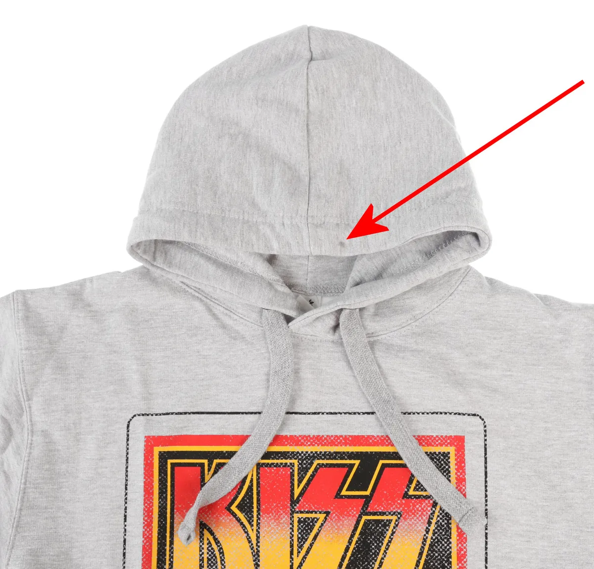 men's hoodie KISS - ARMY - Loud &amp; Proud - Heather/Grey - HYBRIS - SHORT - MY566  -  Metal-shop