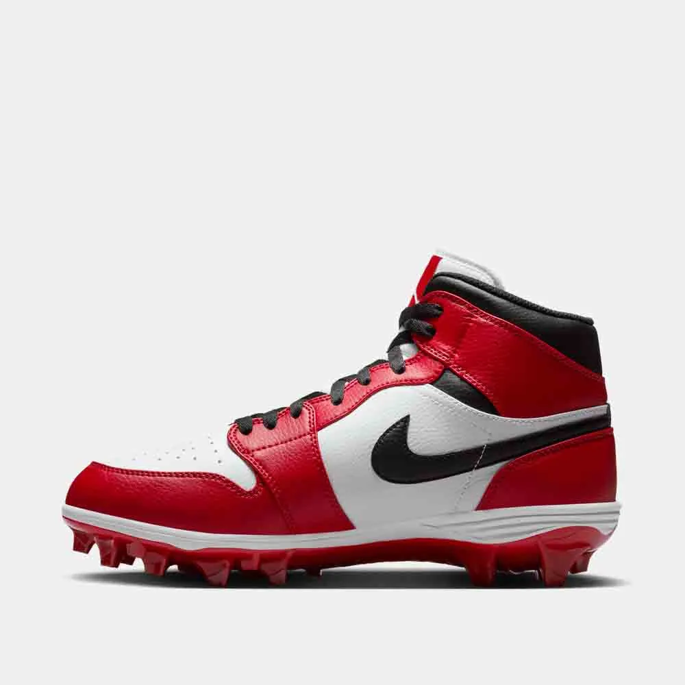 Men's Jordan 1 Mid TD Football Cleats, Chicago