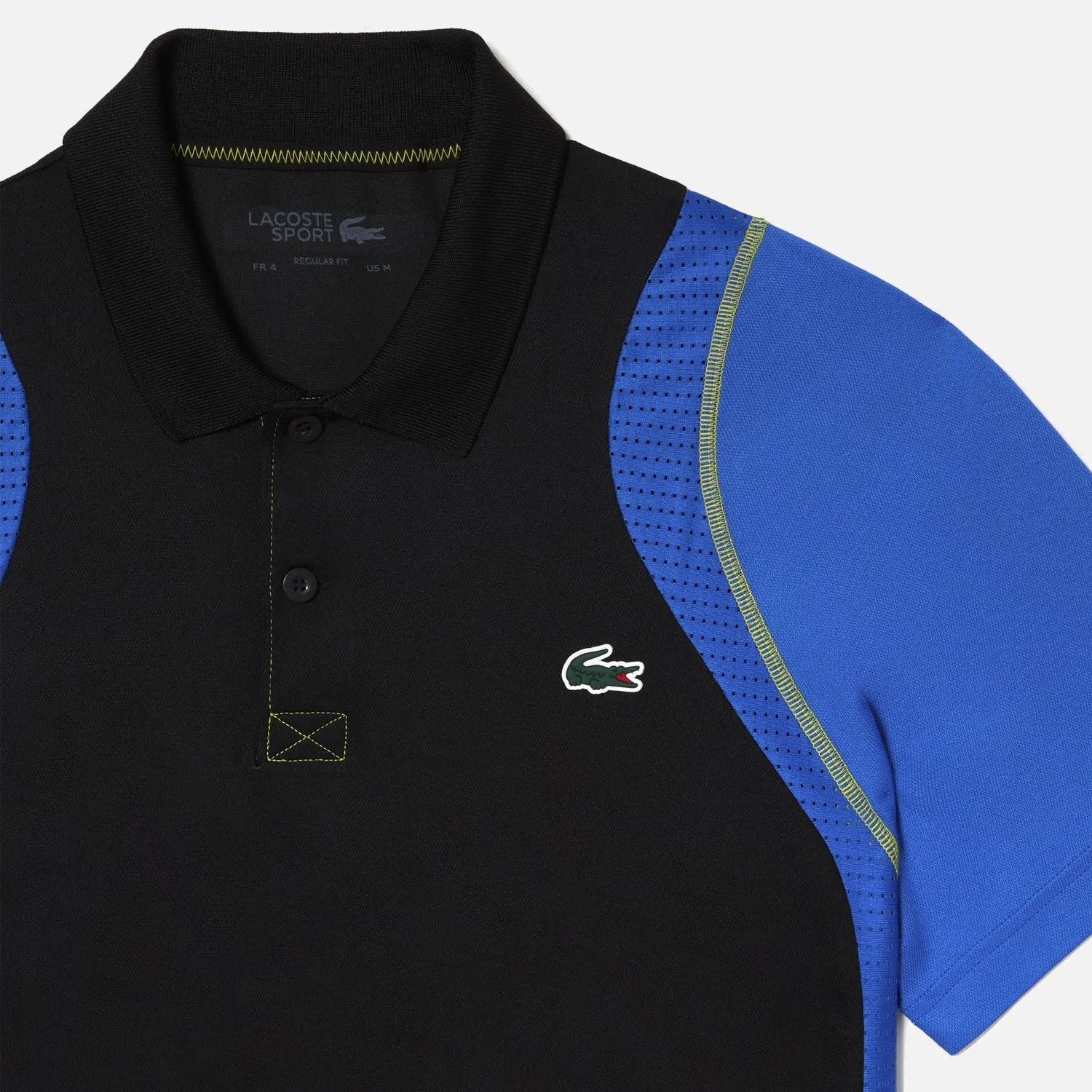 Men's Lacoste Tennis Polo Shirt Black Blue