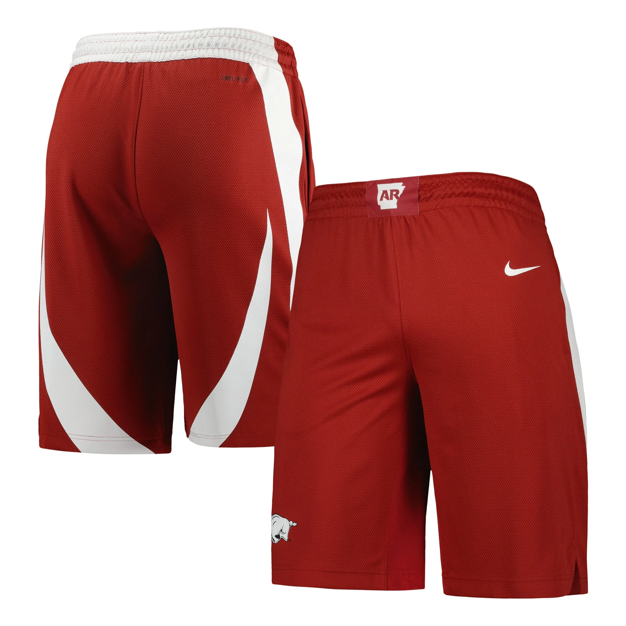 Men's Nike Crimson Arkansas Razorbacks Replica Team Basketball Shorts