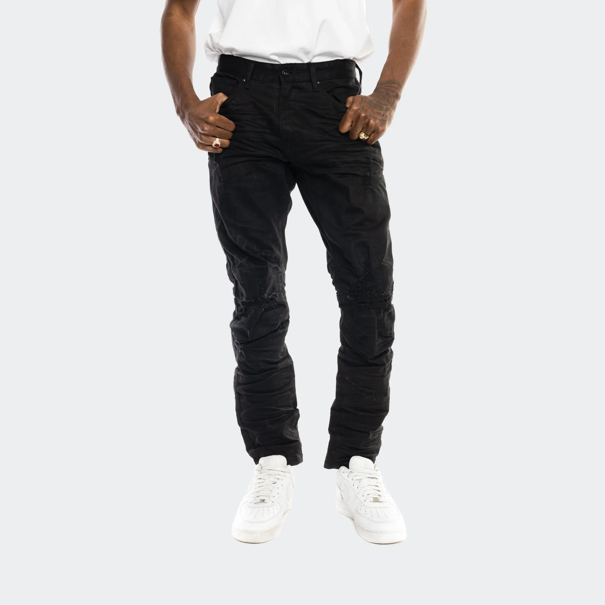 Men's Smoke Rise Rip & Repair Jeans Black