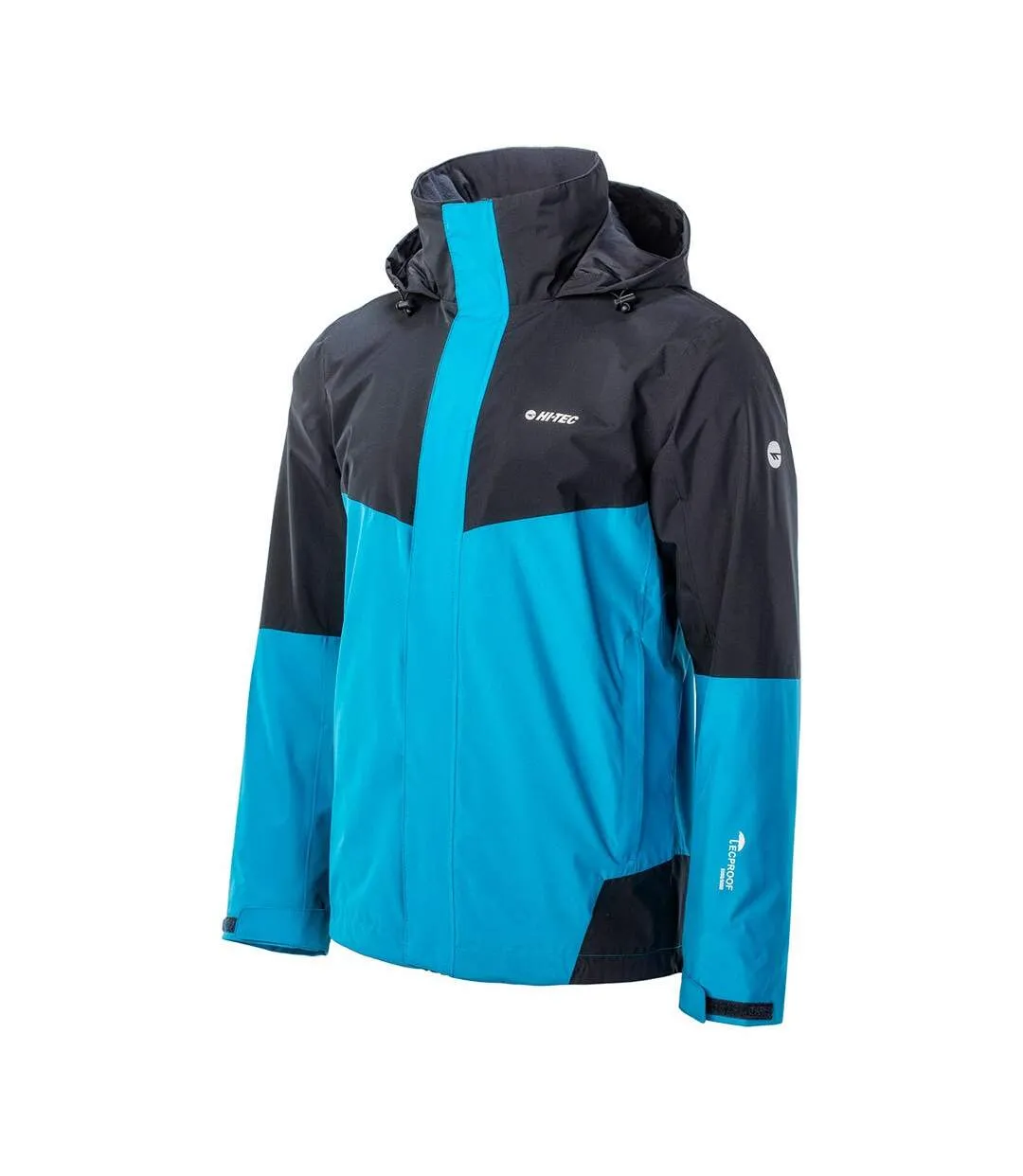 Mens teodoro light soft shell jacket sky captain/brilliant blue Hi-Tec