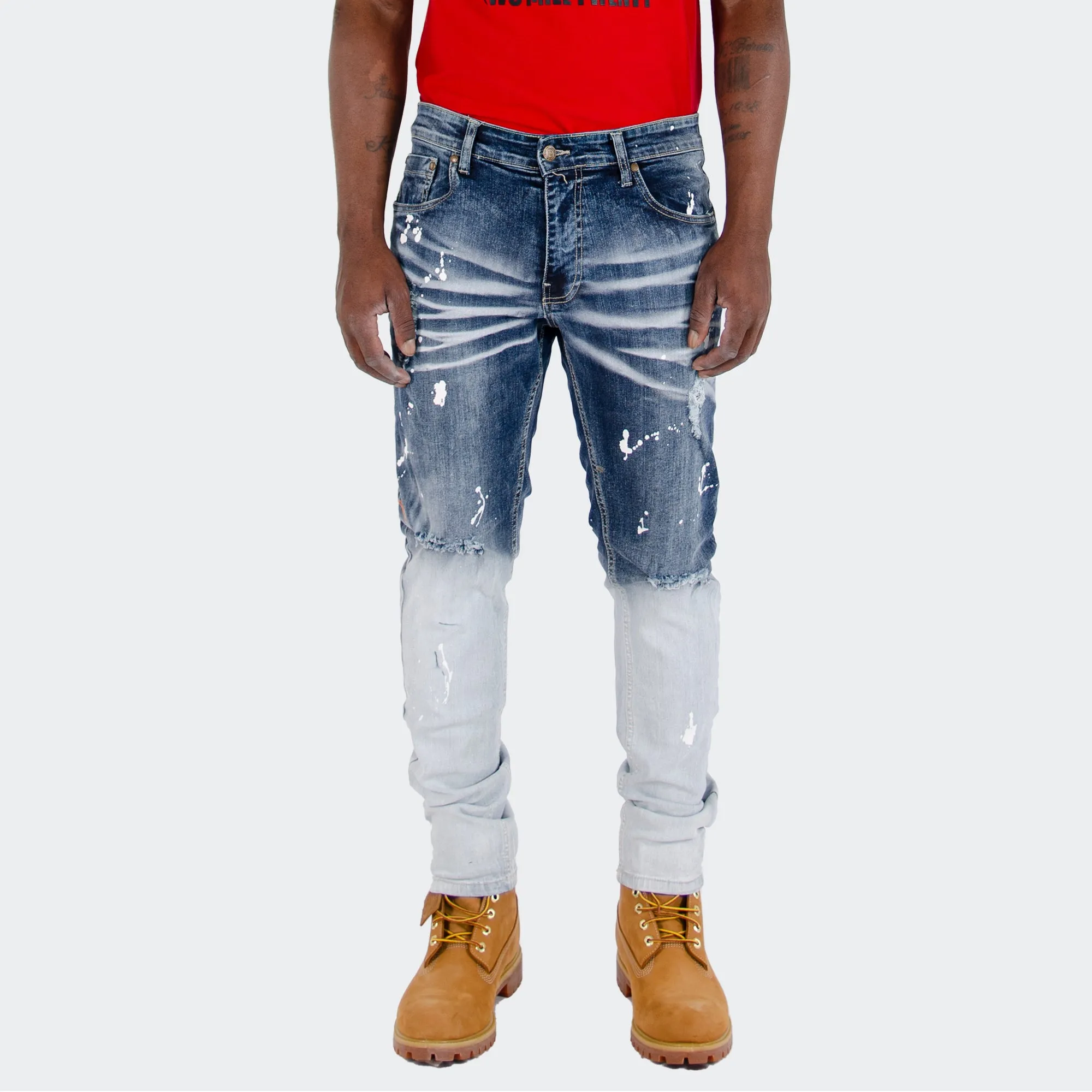 Men's TWO MILL TWENTY Kedzie Slim Fit Rip & Repair Jeans