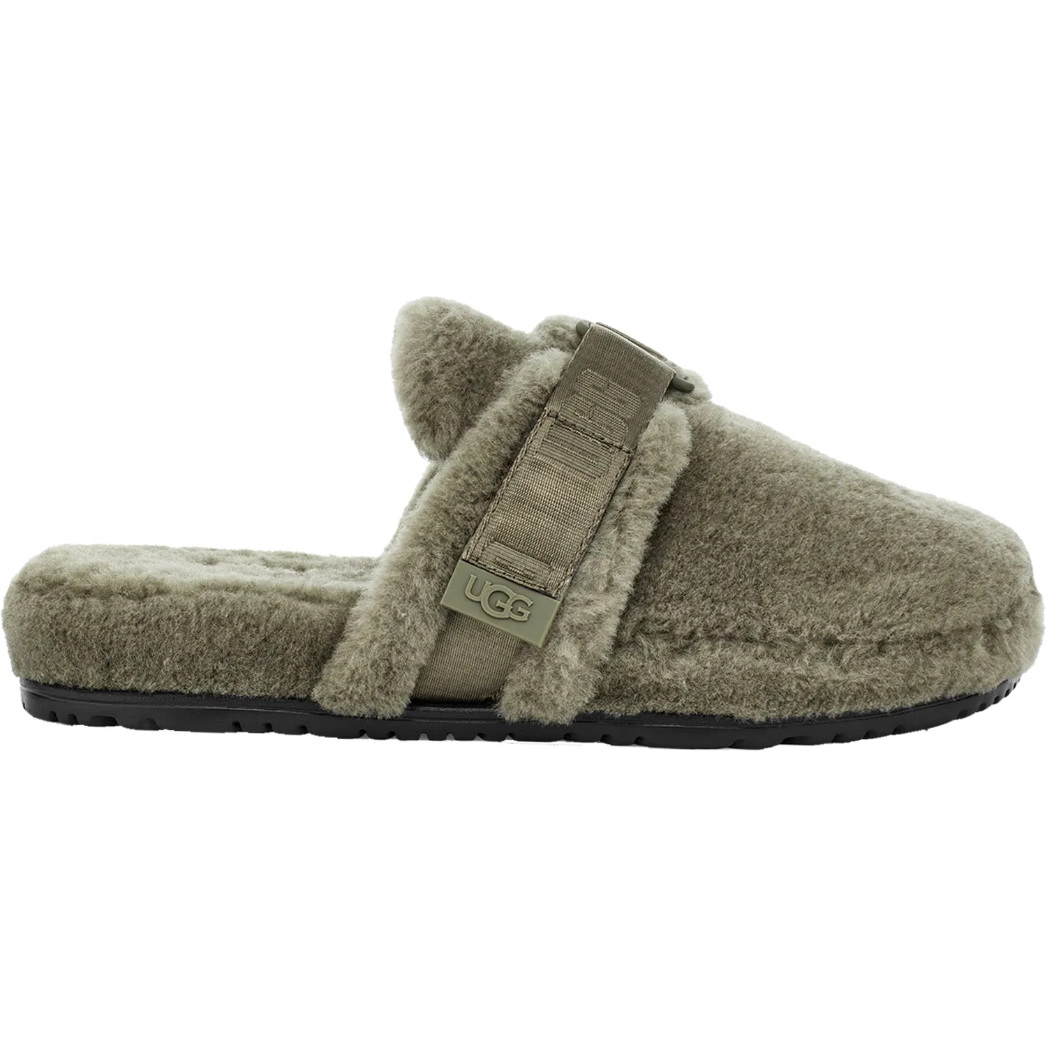 Men's UGG Fluff It Burnt Olive Fluff Wool