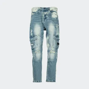 Men's Woolf Cargo Jeans Arctic Blue