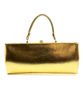 Metallic Gold Convertible Clutch