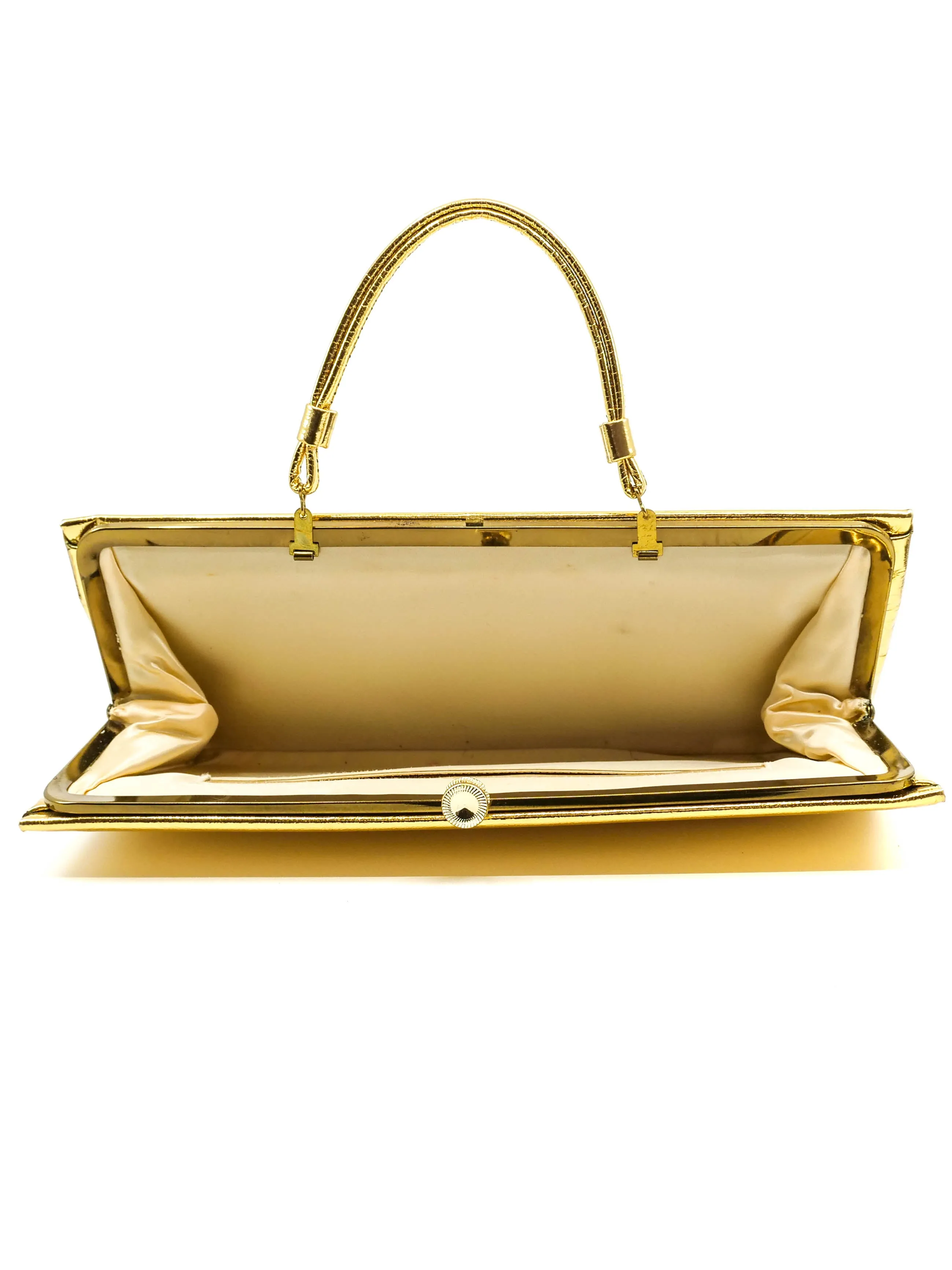 Metallic Gold Convertible Clutch