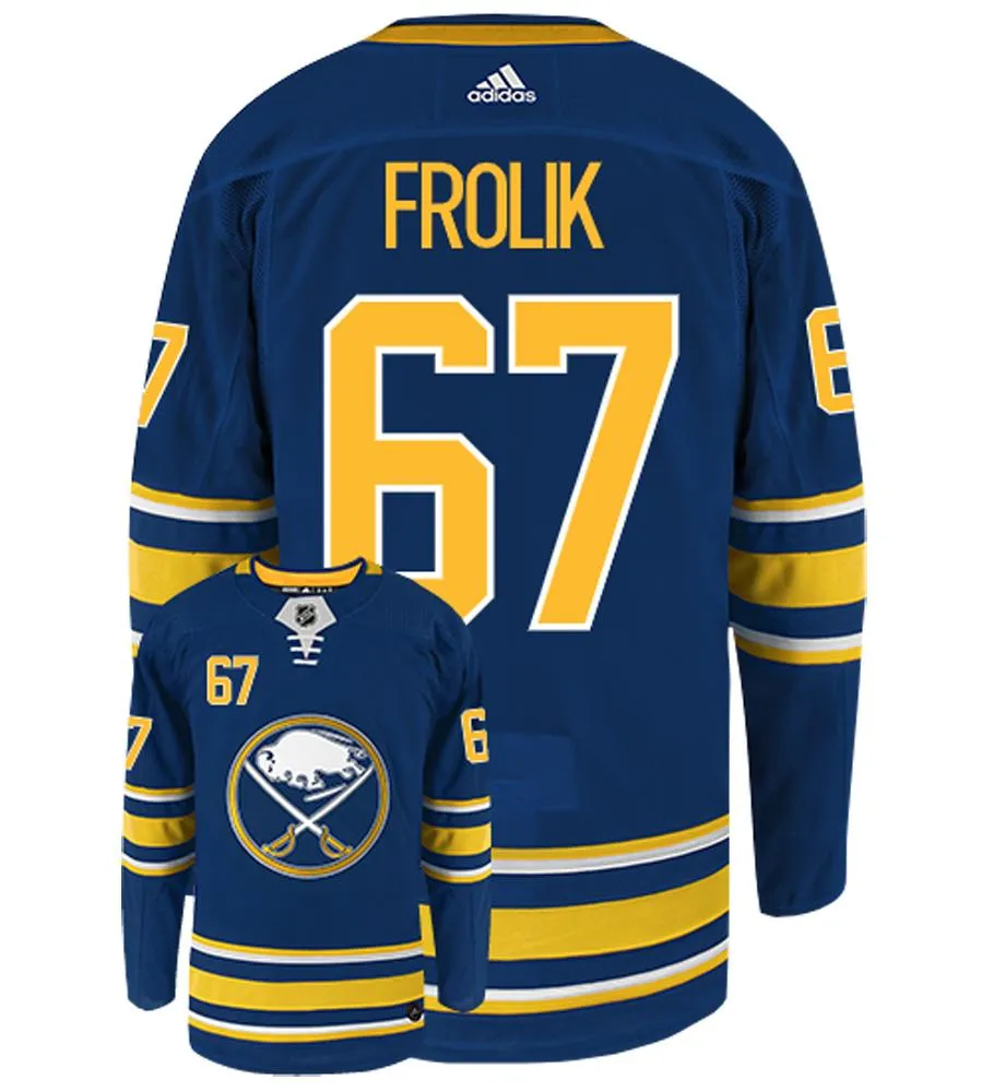 Michael Frolik Buffalo Sabres Adidas Authentic Home NHL Hockey Jersey     