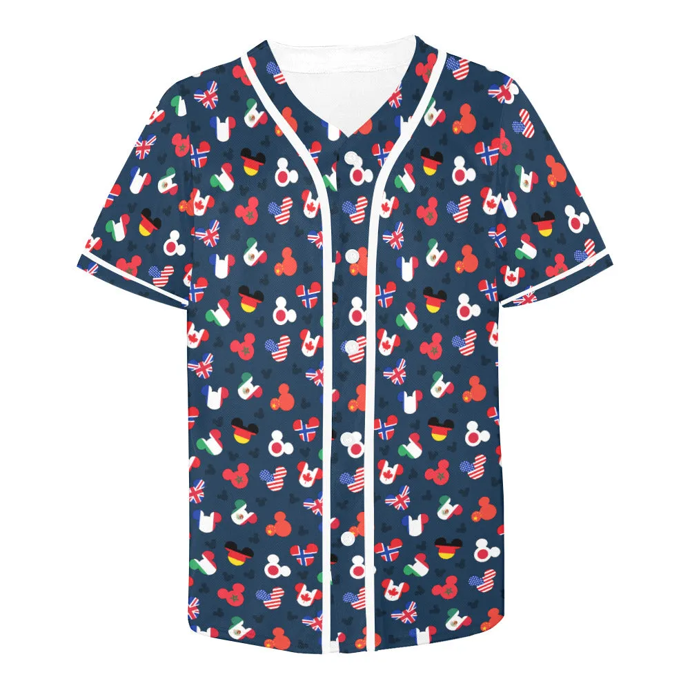 Mickey Flags Baseball Jersey