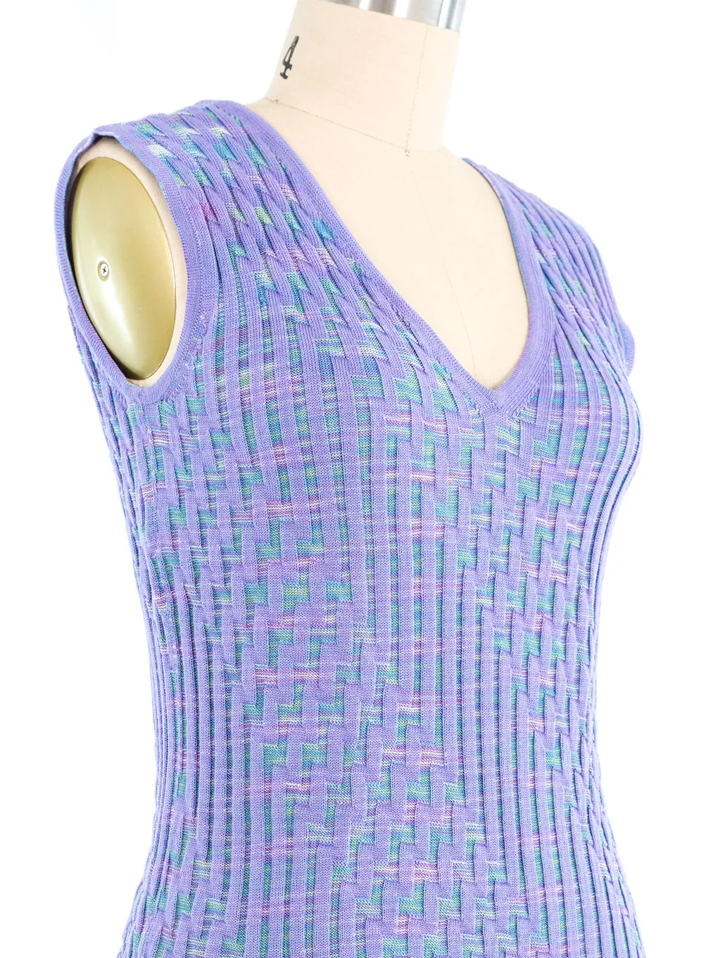 Missoni Lavender Knit Vest