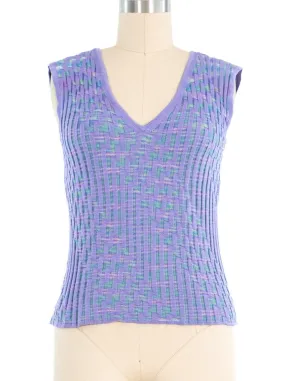 Missoni Lavender Knit Vest