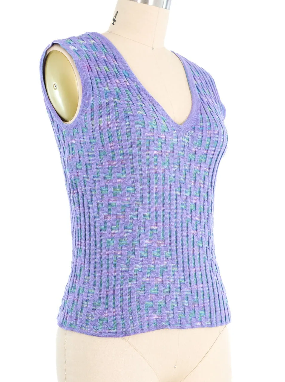 Missoni Lavender Knit Vest