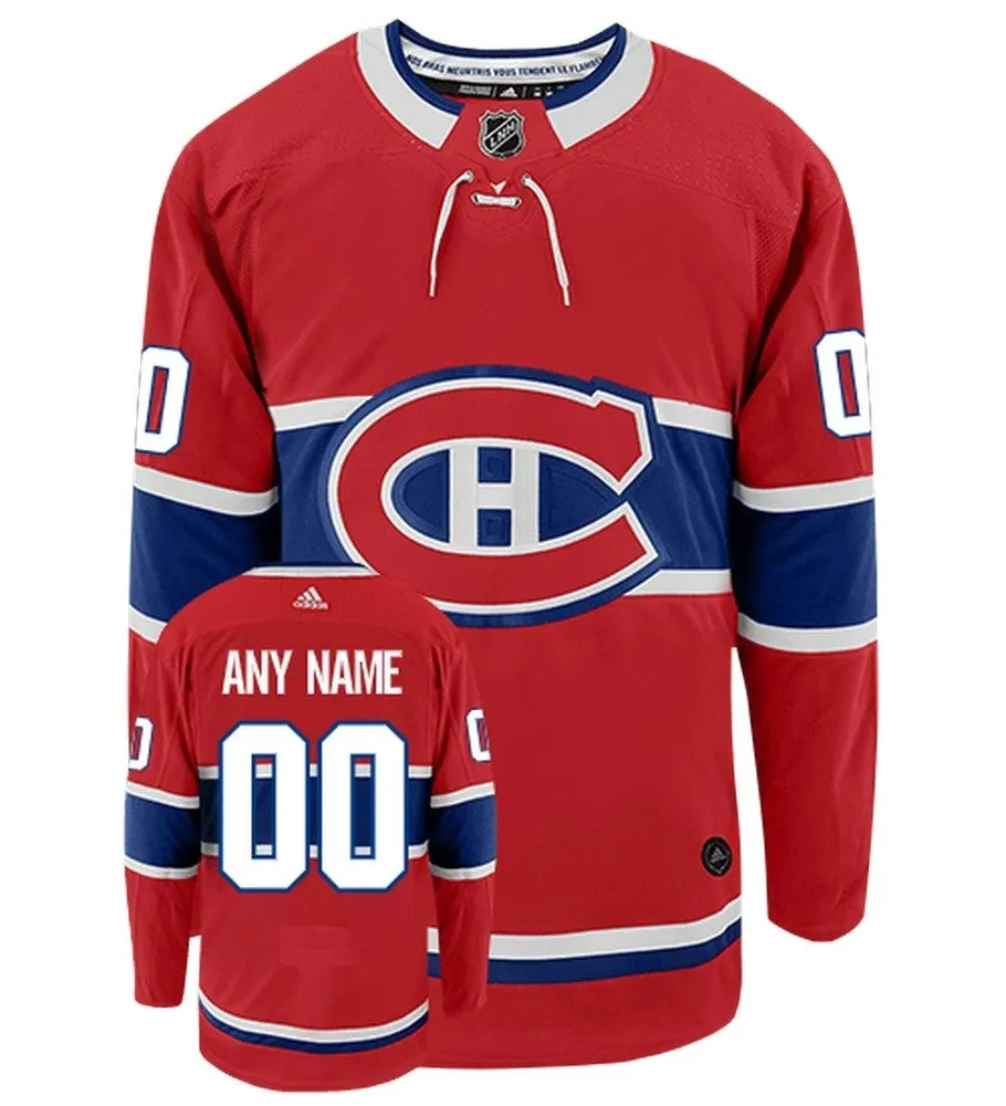 Montreal Canadiens Adidas Authentic Home NHL Hockey Jersey with 2021 Stanley Cup Final Patch     