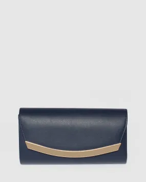 Navy Blue Sammi Clutch Bag