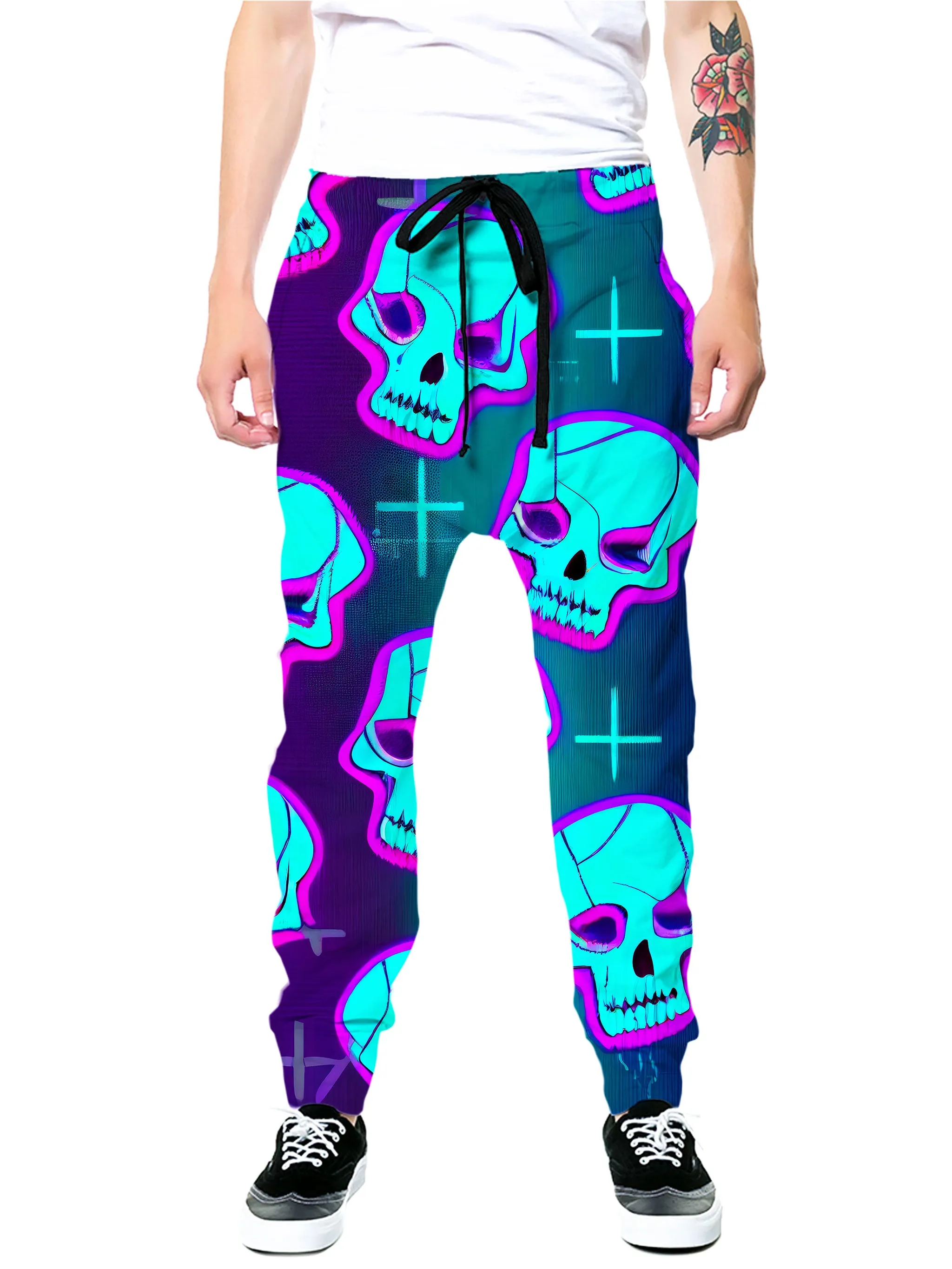 Neon Fright Crop Hoodie and Joggers Combo