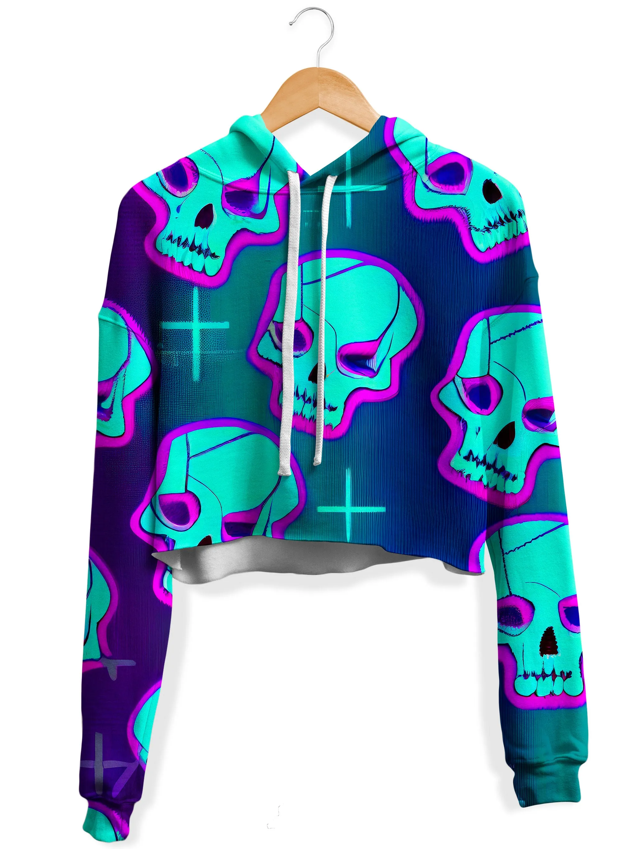 Neon Fright Crop Hoodie and Leggings Combo