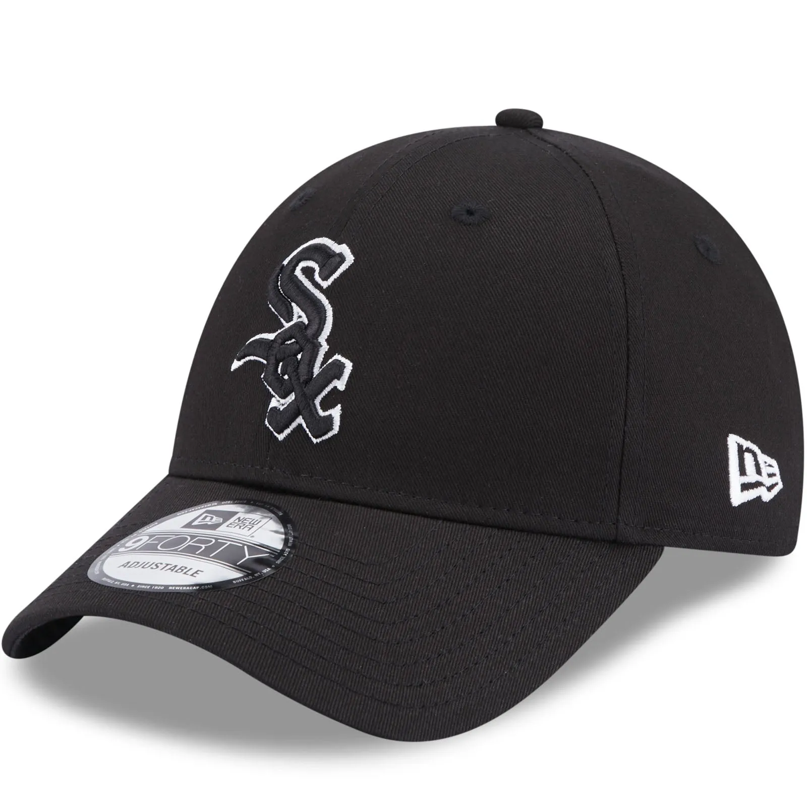 New Era Adults Chicago White Sox MLB 9FORTY Baseball Cap - Black