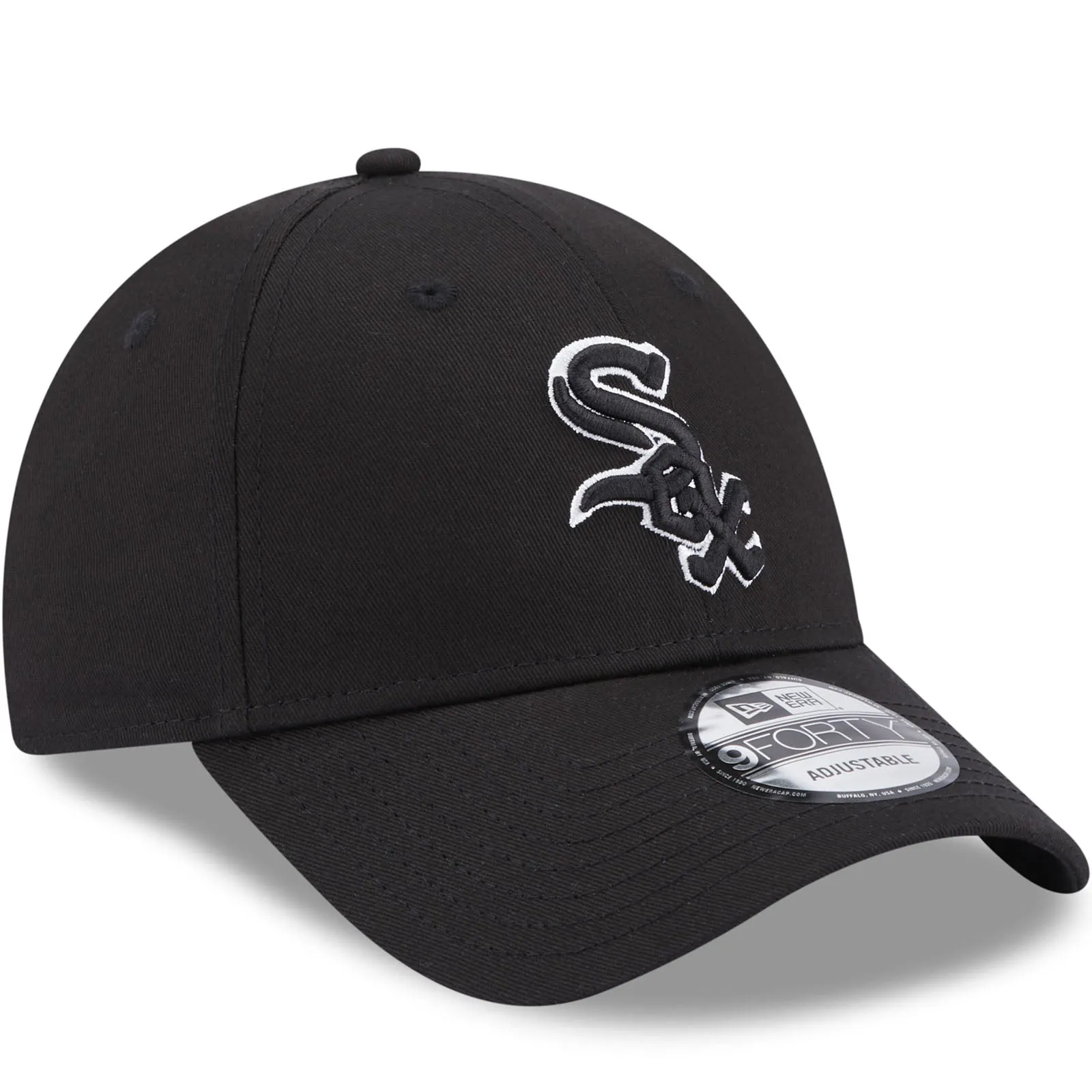 New Era Adults Chicago White Sox MLB 9FORTY Baseball Cap - Black