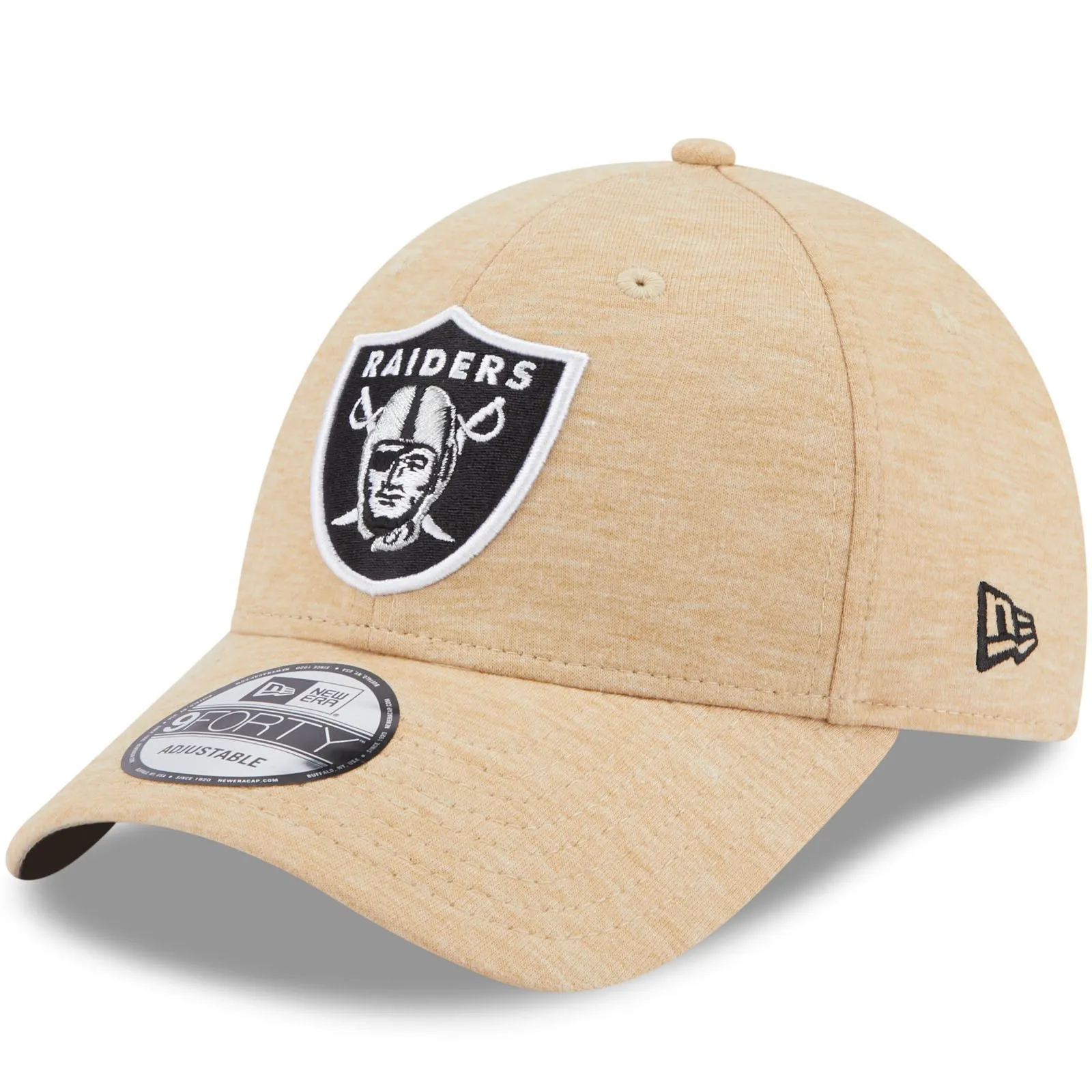 New Era Adults Las Vegas Raiders NFL 9FORTY Baseball Cap - Stone