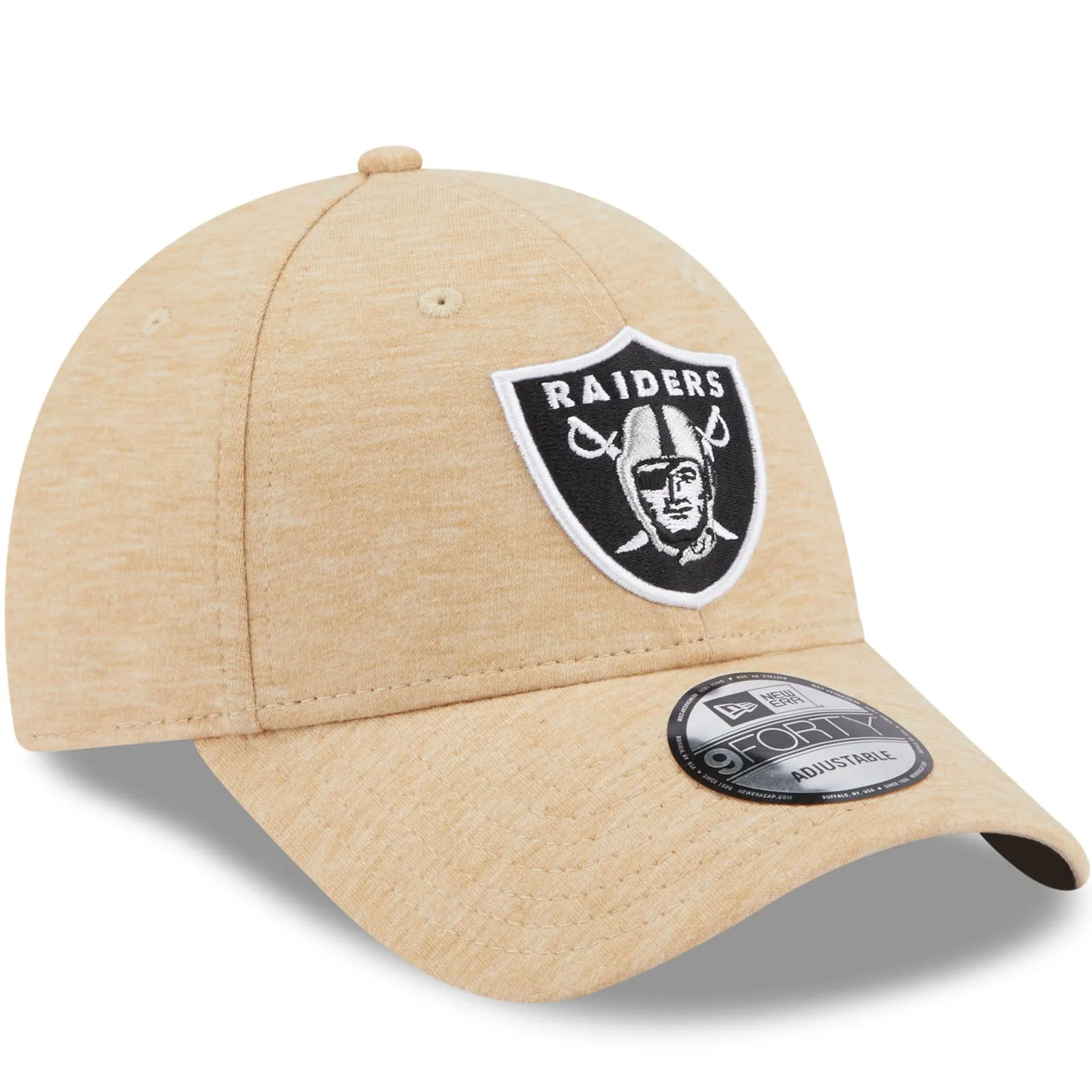 New Era Adults Las Vegas Raiders NFL 9FORTY Baseball Cap - Stone