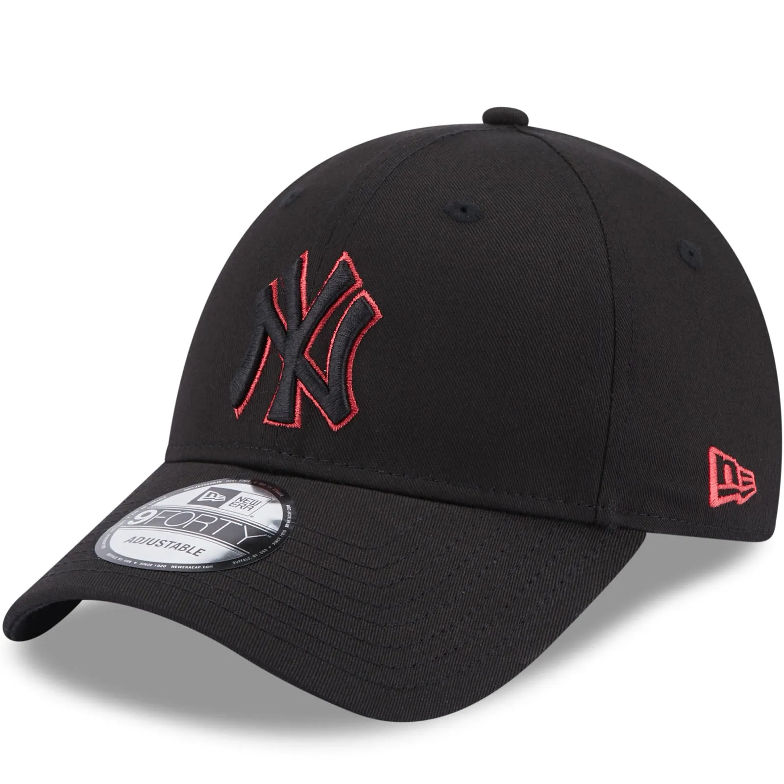 New Era Adults New York Yankees MLB 9FORTY Baseball Cap - Black