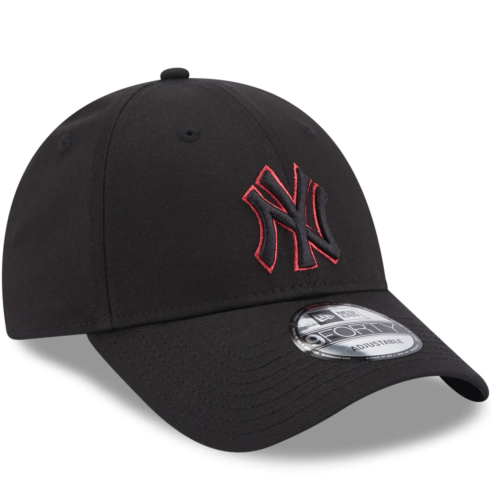 New Era Adults New York Yankees MLB 9FORTY Baseball Cap - Black