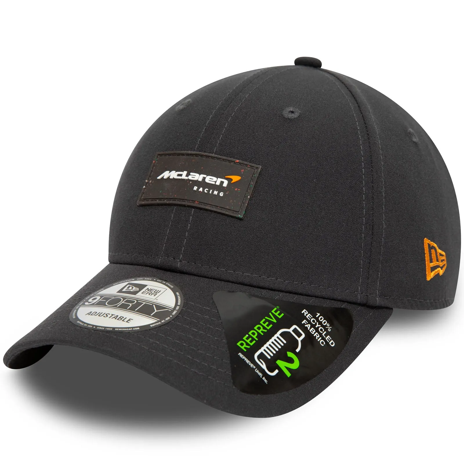 New Era McLaren Racing Repreve 9FORTY Baseball Cap - Black