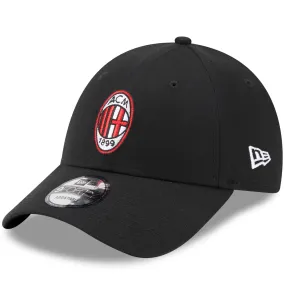 New Era Mens AC Milan 9FORTY Baseball Cap - Black