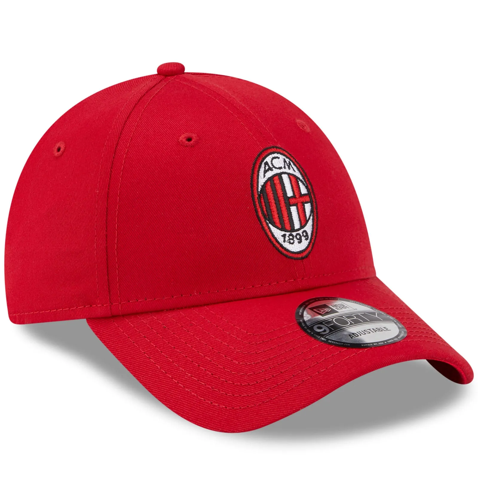 New Era Mens AC Milan 9FORTY Baseball Cap - Red