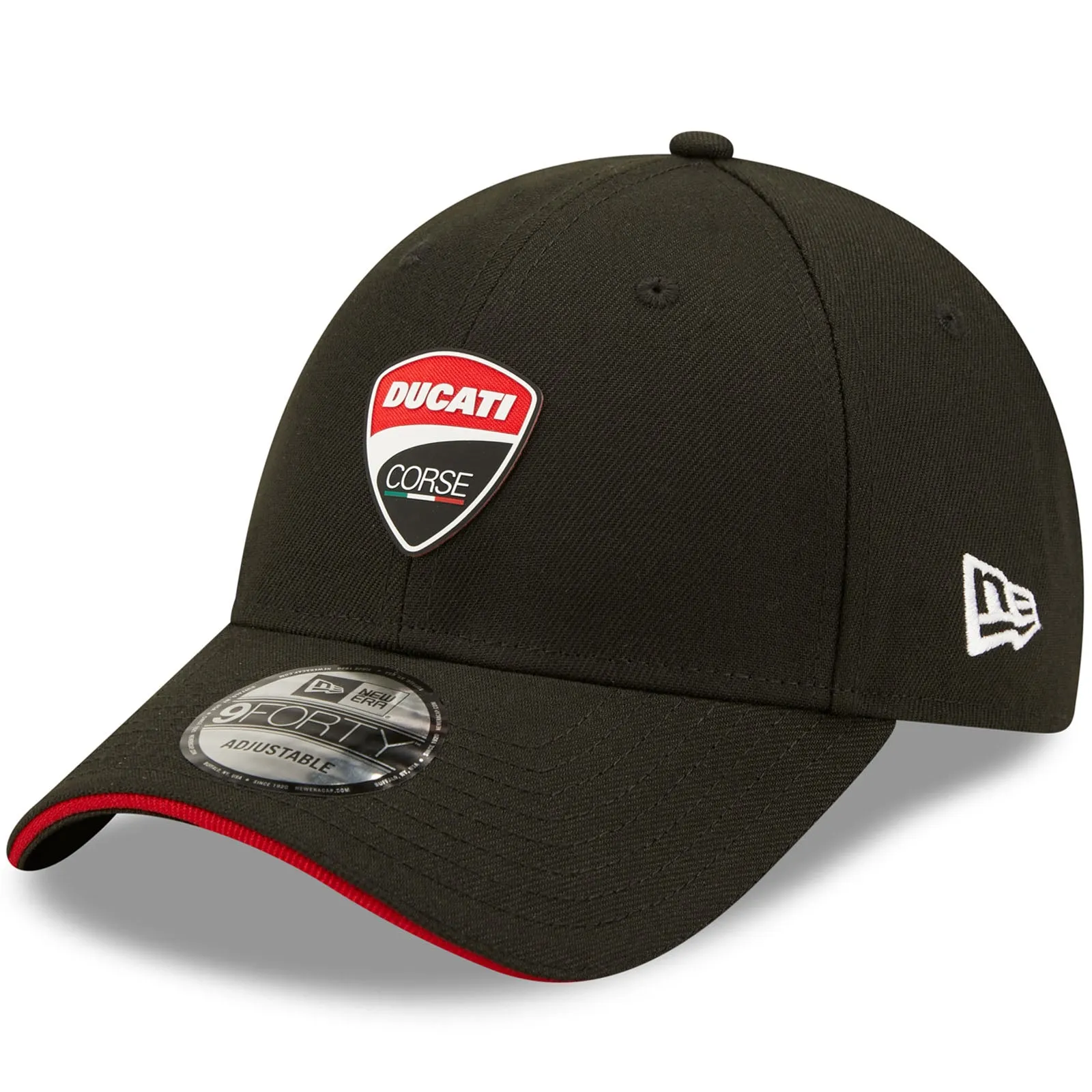 New Era Mens Ducati Motor Repreve Corse 9FORTY Baseball Cap - Black