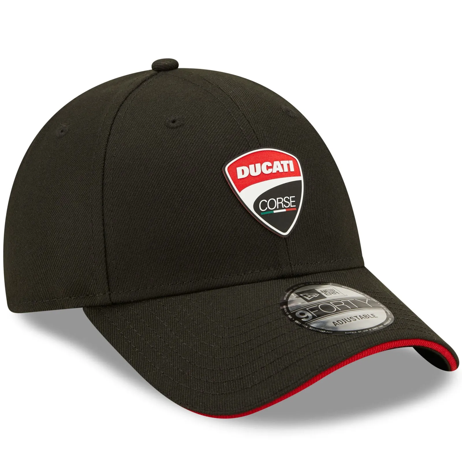 New Era Mens Ducati Motor Repreve Corse 9FORTY Baseball Cap - Black