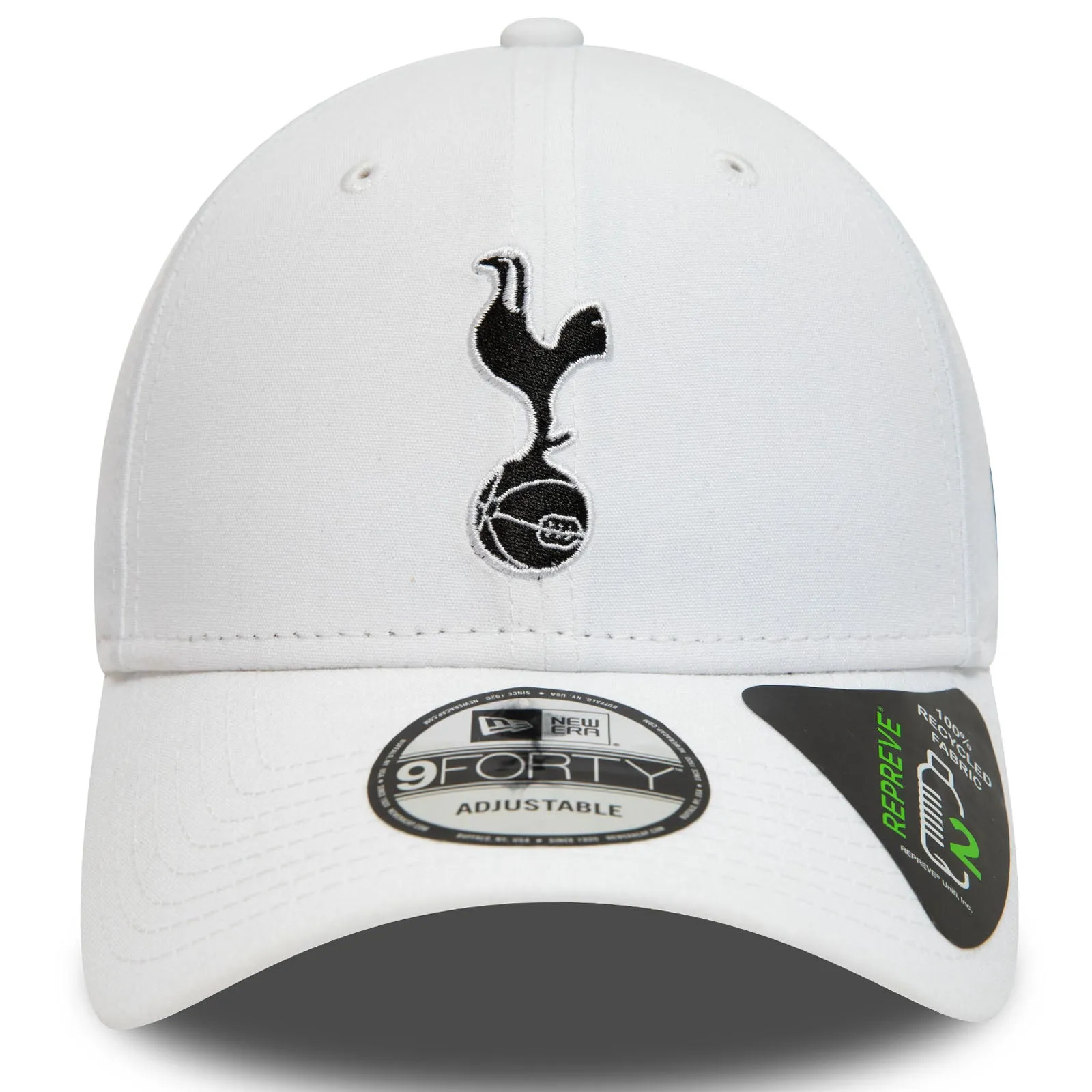 New Era Mens Tottenham Hotspur Repreve 9FORTY Baseball Cap - White