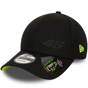 New Era Mens VR46 Repreve 9FORTY Baseball Cap - Black