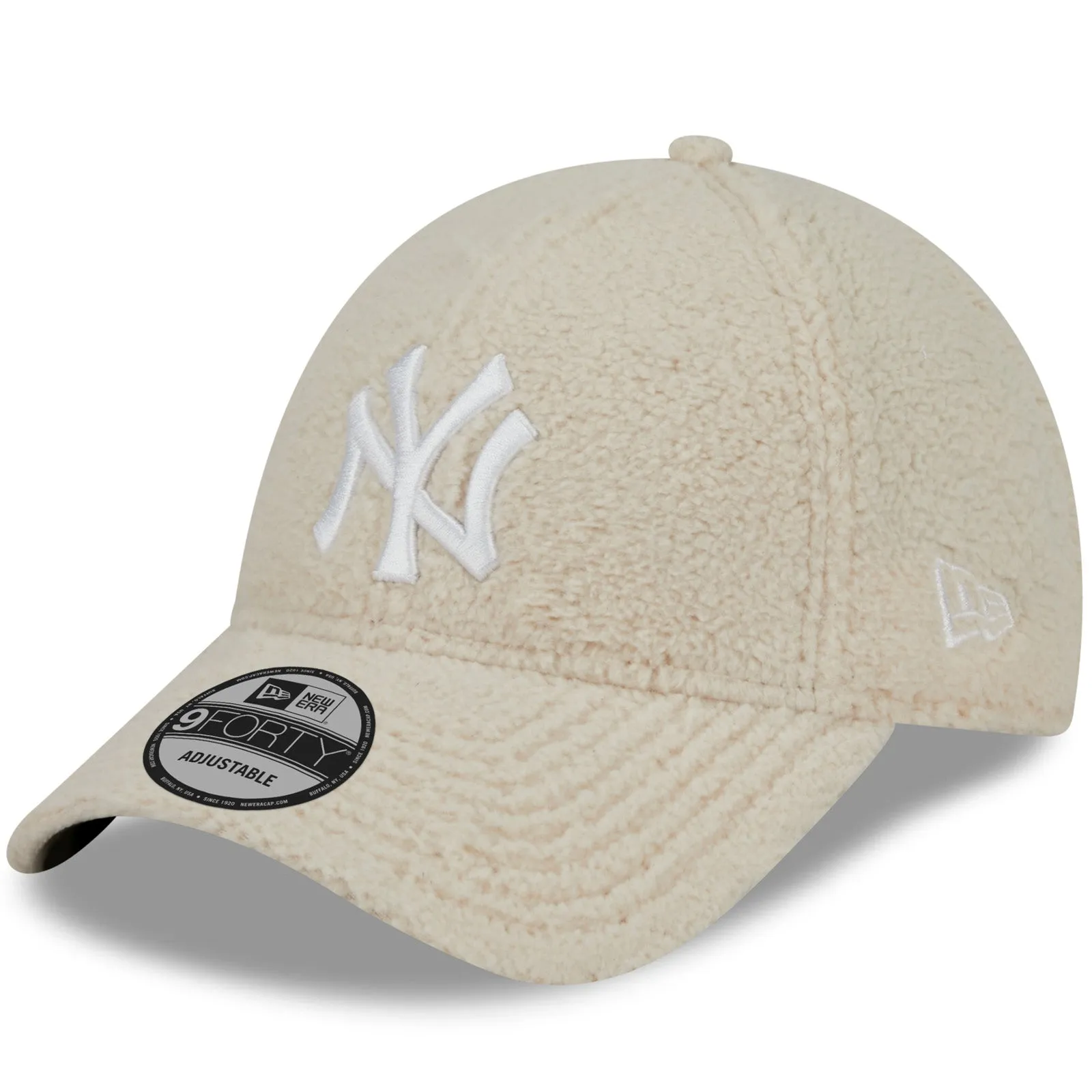 New Era Womens New York Yankees MLB 9FORTY Baseball Cap - Light Beige