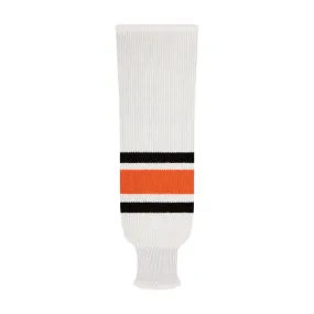 NHL Pattern 9800 Knit Hockey Socks: Philadelphia Flyers 2007-2010 White