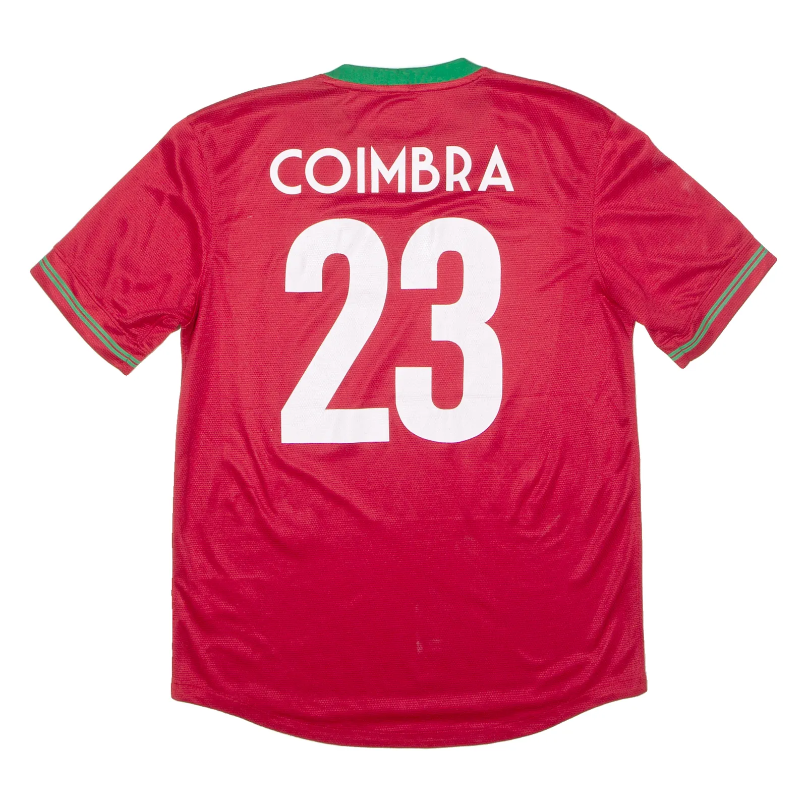 NIKE 2012 Portugal Home #23 Coimbra Mens Football Shirt Jersey Red Crew Neck M