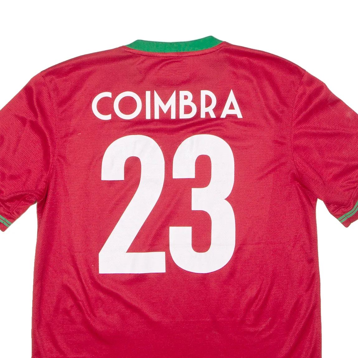 NIKE 2012 Portugal Home #23 Coimbra Mens Football Shirt Jersey Red Crew Neck M